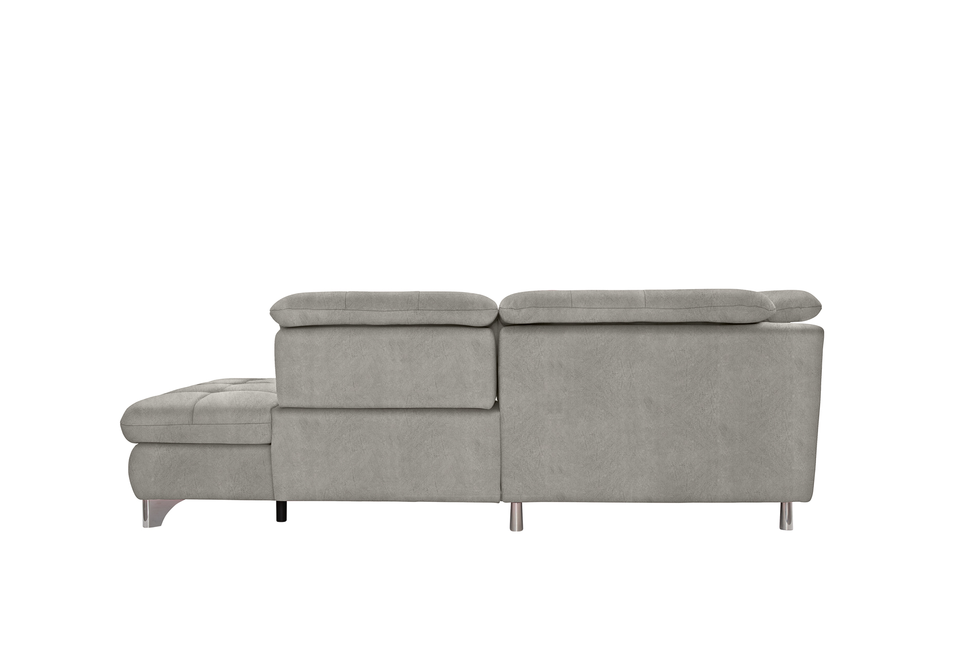 polsterpower Ecksofa - Saddle alu - Basismodell - Ottomane rechts