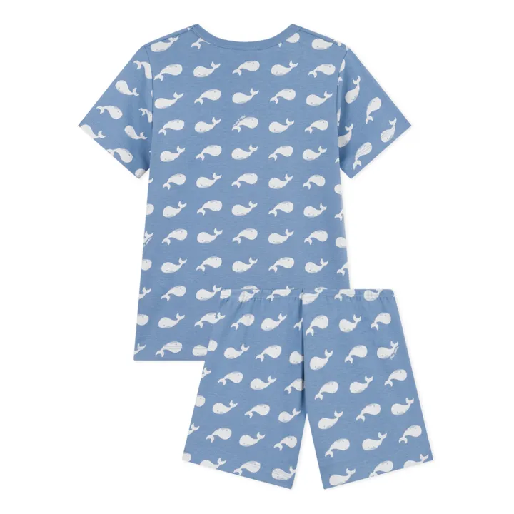 Petit Bateau Pyjama Short Baleines | Bleu