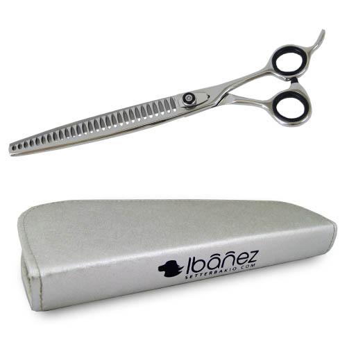 Tesoura de Escultura Ibanez Zyklon, 28 Dentes, para Tosa de Cães