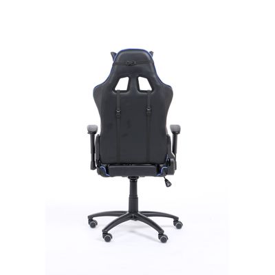 Fauteuil gamer SPORTING - accoudoirs réglables - noir et bleu