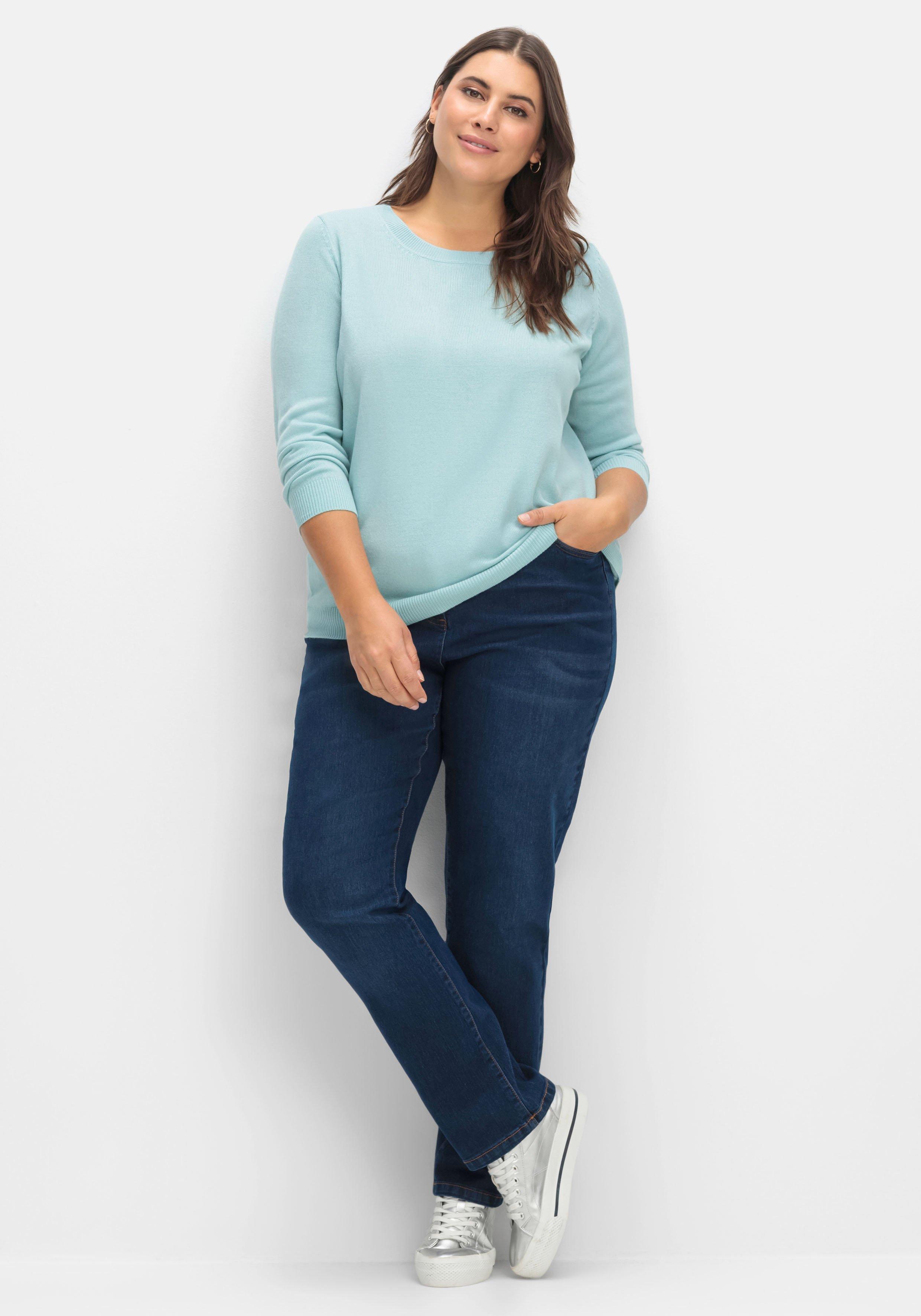 Pullover mit gerippten Abschlüssen