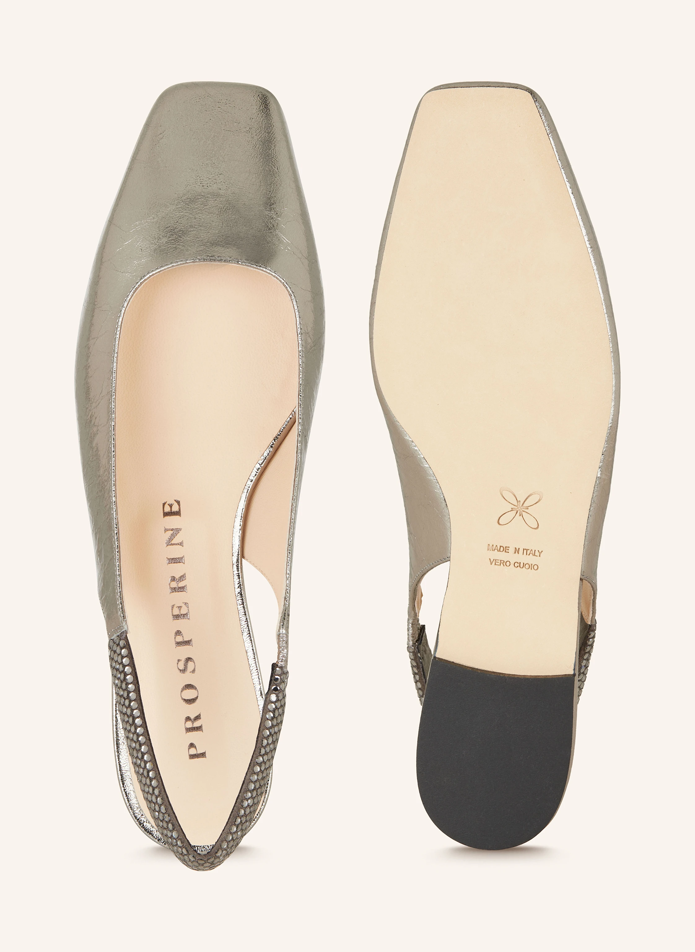 PROSPERINE Slingballerinas mit Schmucksteinen