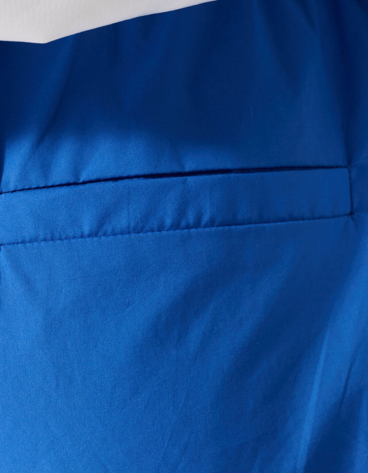 Poplin Short Blauw