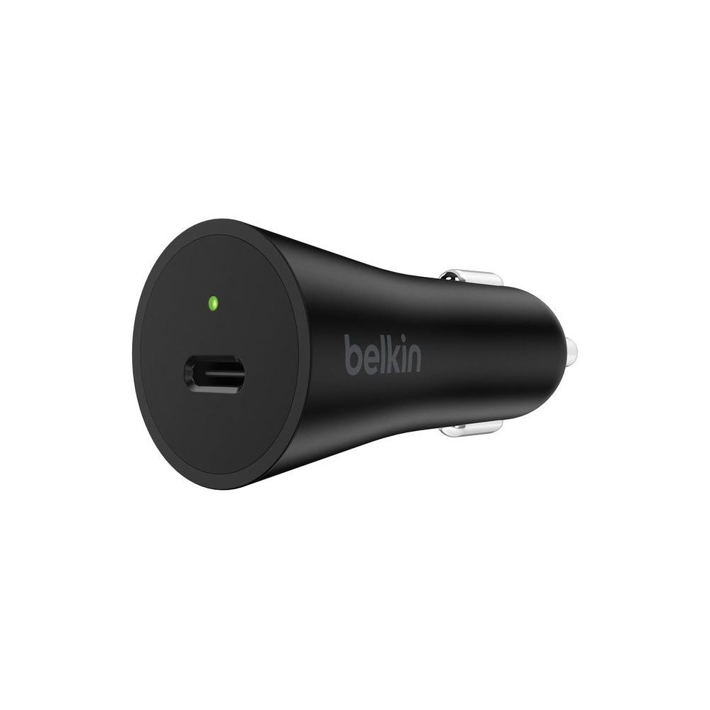 Power Delivery 27W (3A) USB C Fast Charge Auto KFZ Ladegerät (F7U071btBLK) - Schwarz