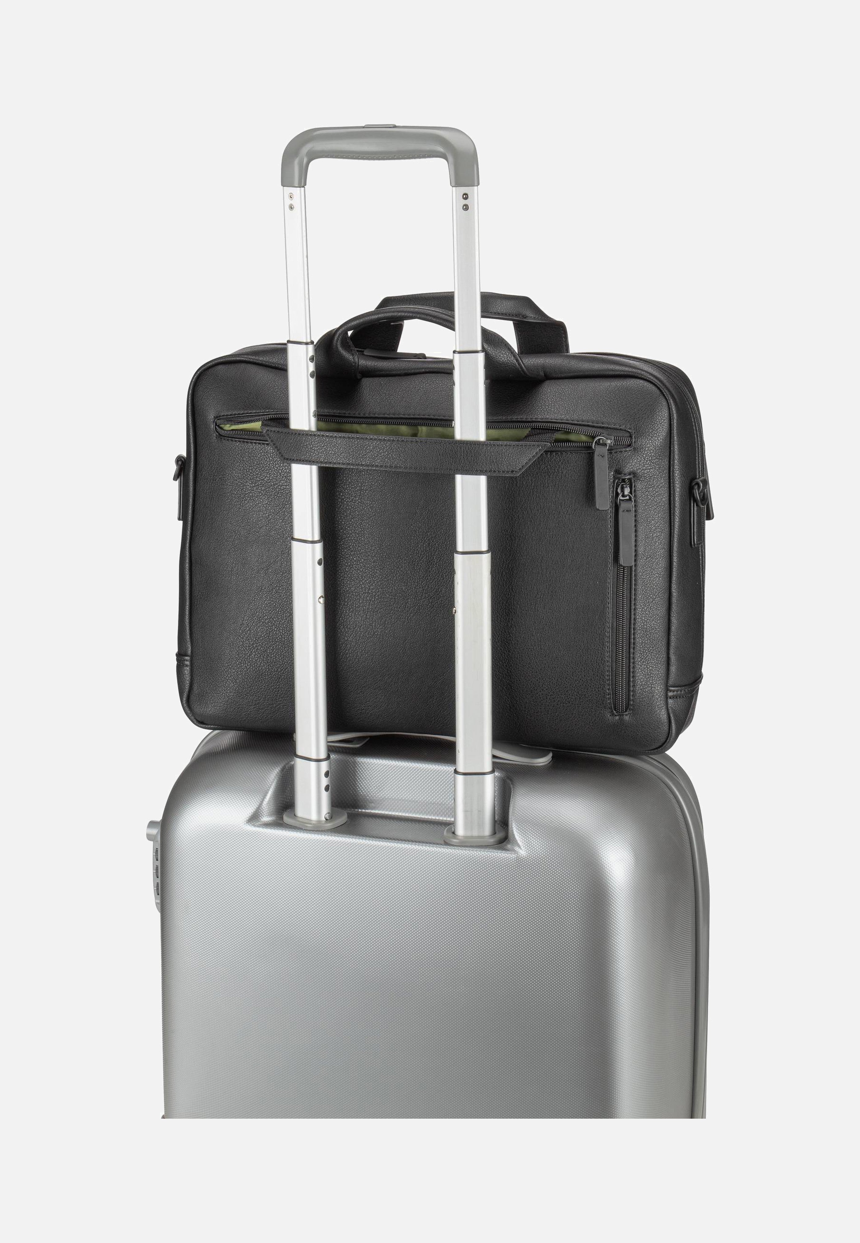 Riga Business Bag 1 Comp Black - Aktentasche