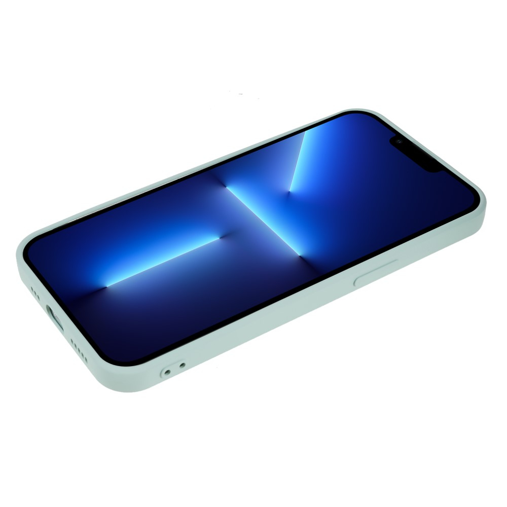 iPhone 13 Pro Gummi Case Hülle mit Kameraschutz - Türkis (Matt)