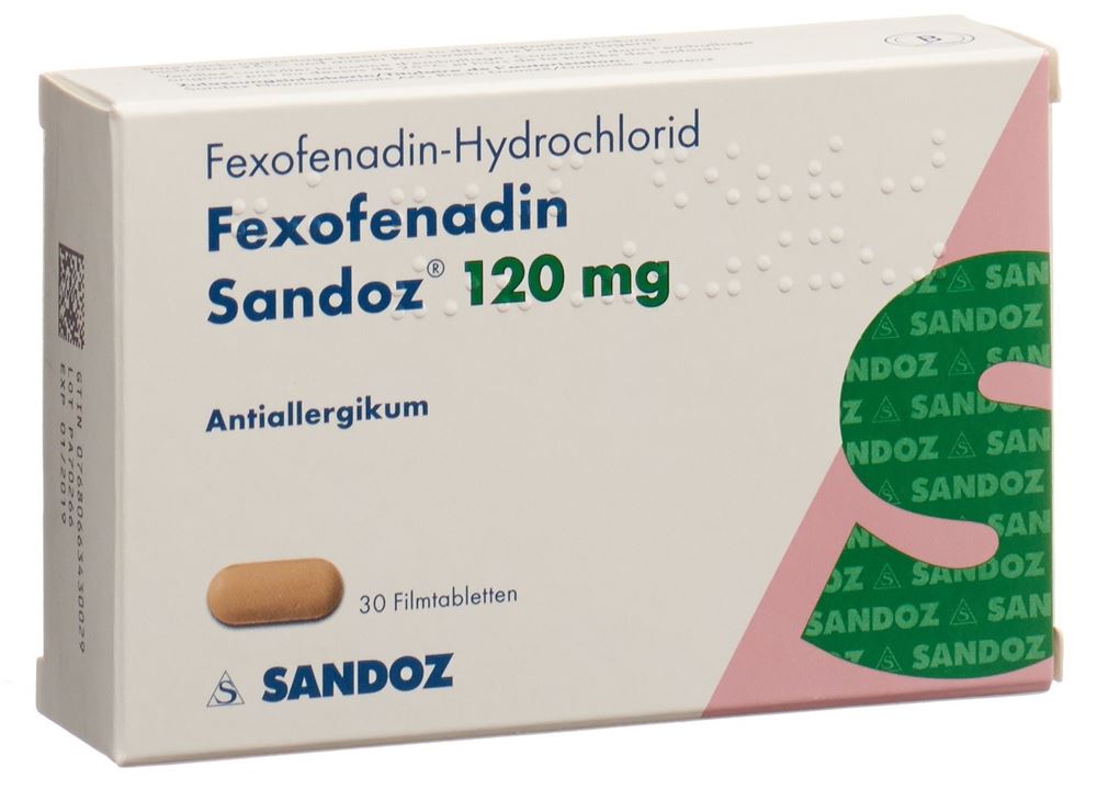 FEXOFENADINE Sandoz Filmtabl 120 mg Blist 30 Stk