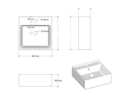 Ensemble salle de bain double lavabo 8 pièces AURORA blanc