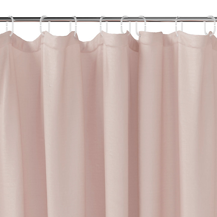 Rideau douche Koros rose 180 x 200 cm GoodHome