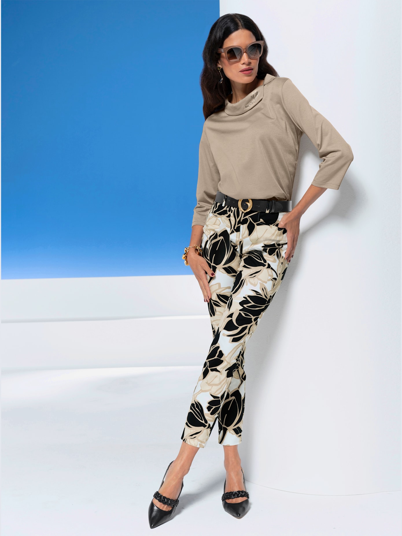 Pantalon imprimé imprimé floral