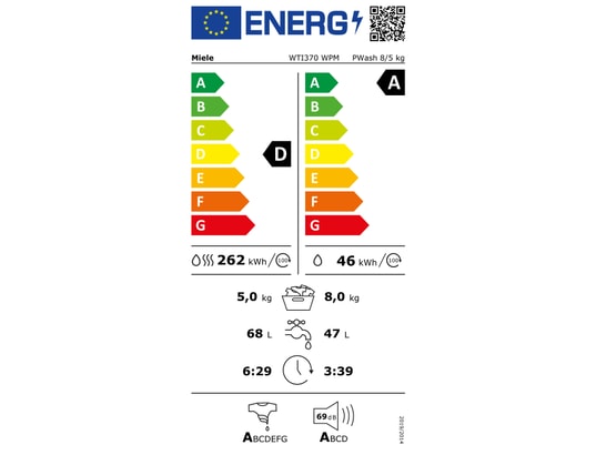 MIELE - Lave linge sechant Frontal WTI370WPM