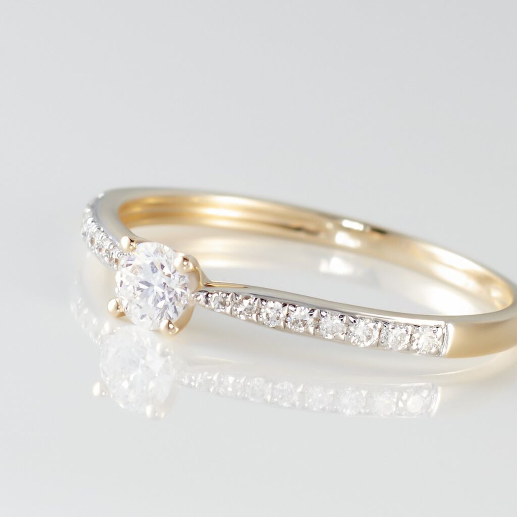Bague Solitaire Hemera Or Jaune Diamant