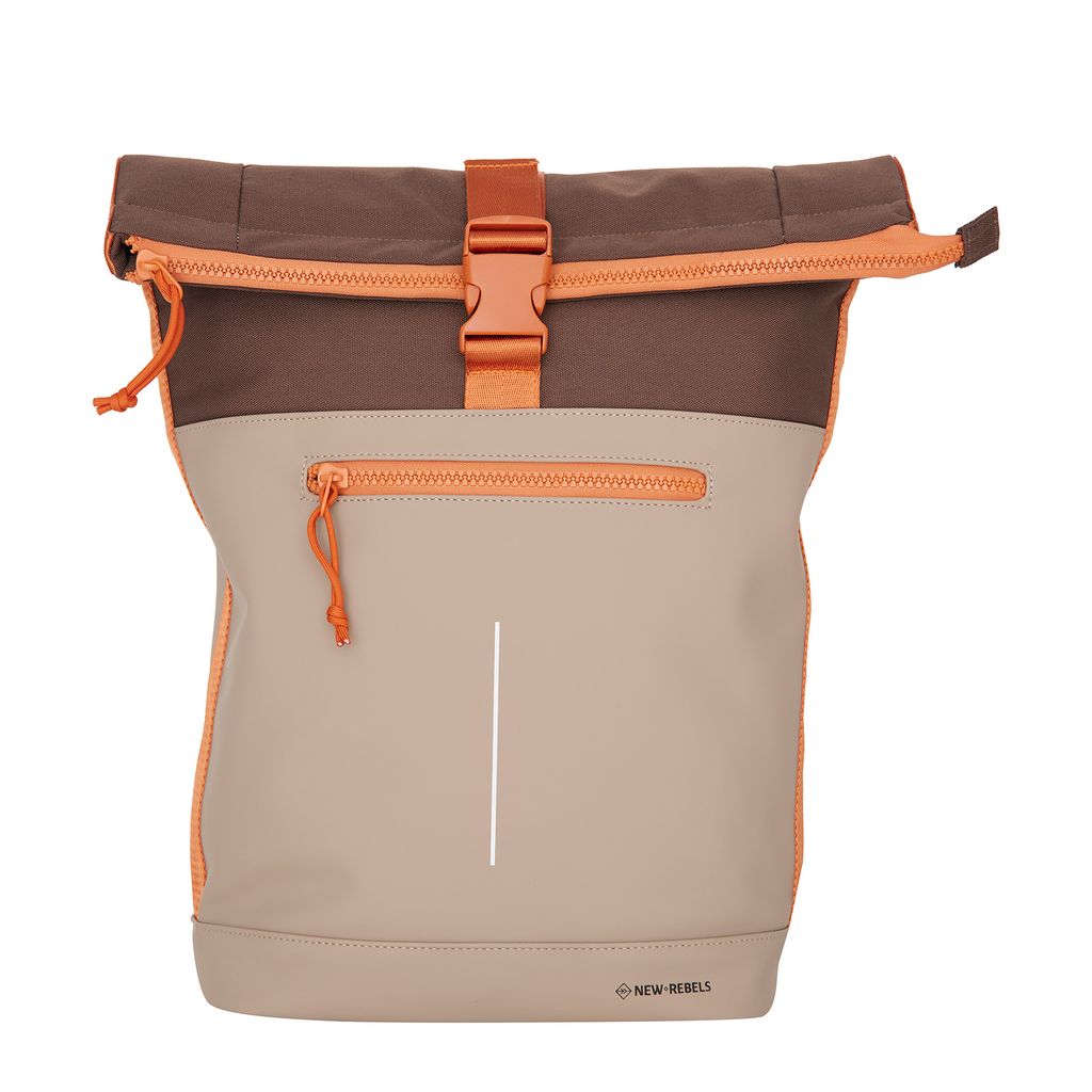 New Rebels Ferron New York Rolltop Backpack 16L Coffee