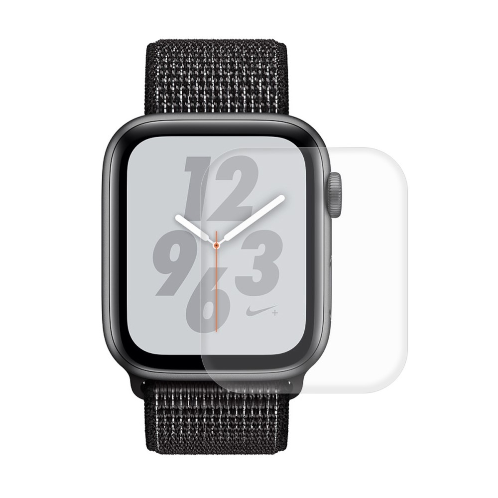 Apple Watch (44mm) Bumper Hardcase   Display Schutzfolie - Schwarz (Carbon)