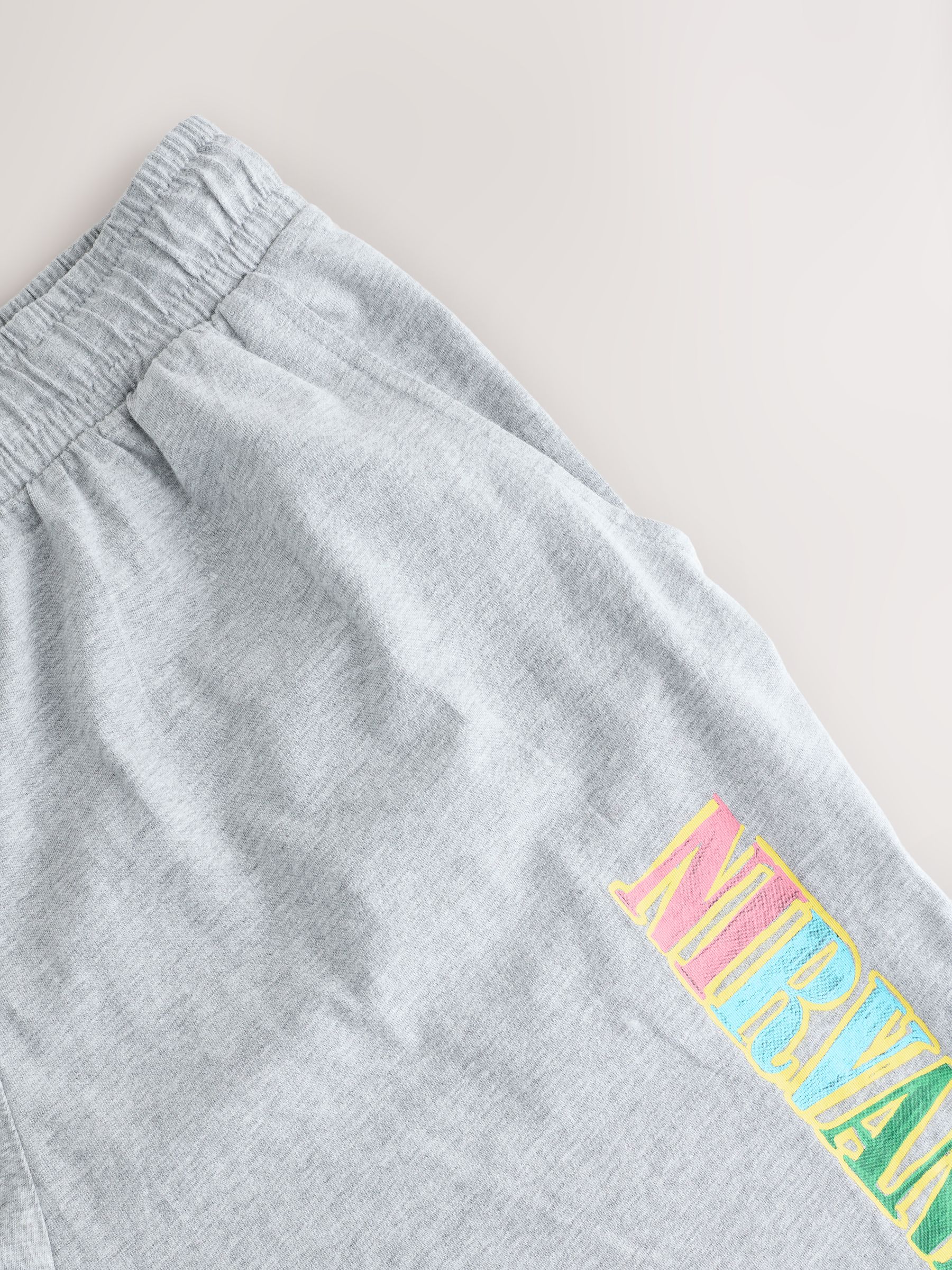 Blauw - Nirvana Pyjama's Set met Korte Mouwen van Jersey
