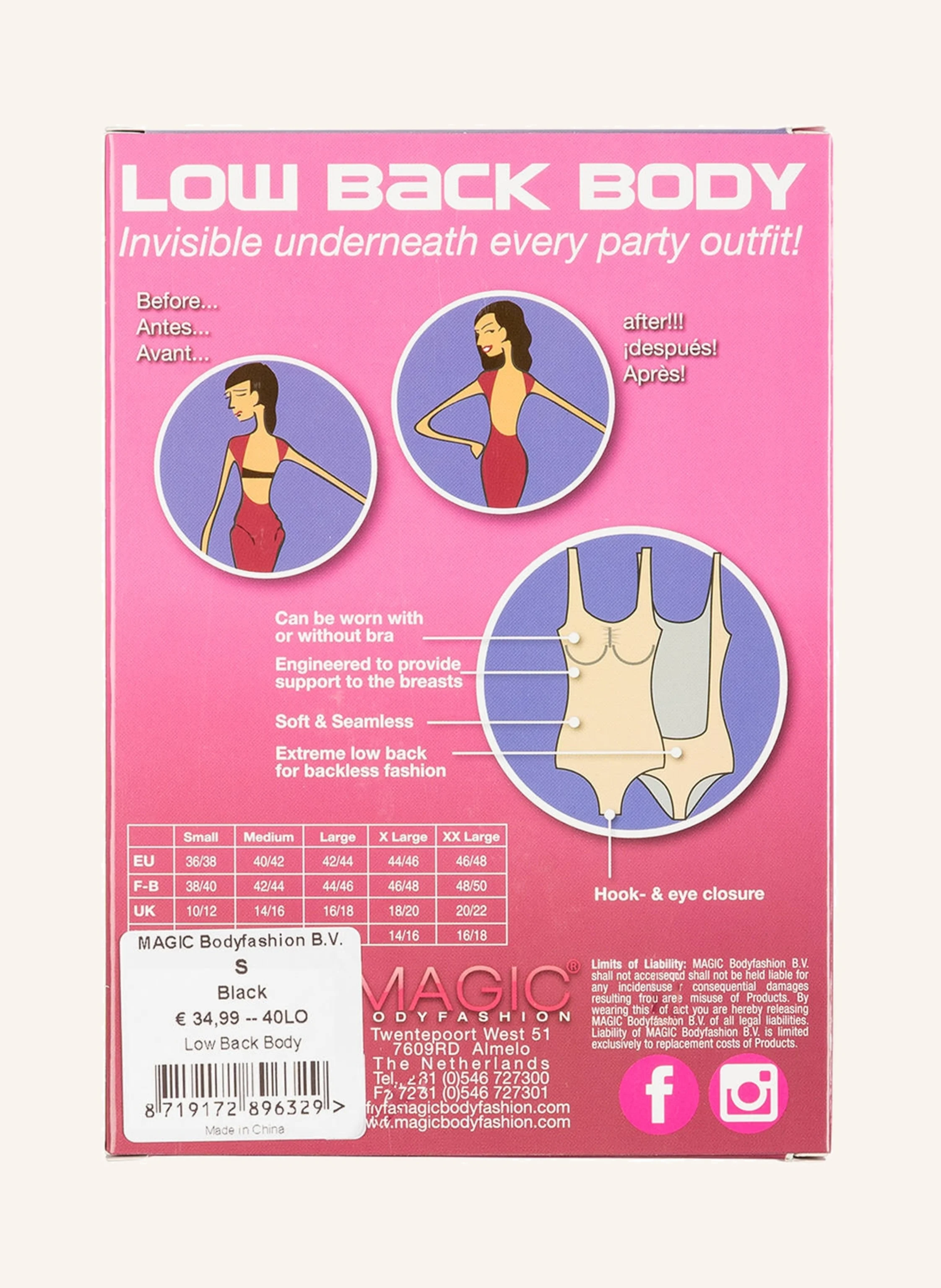 MAGIC Bodyfashion Shape-Body LOW BACK