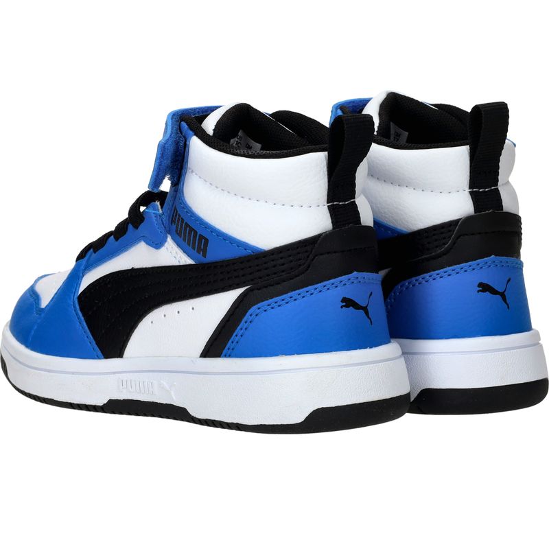 Puma Rebound V6 Mid Sneakers Blauw Jongens