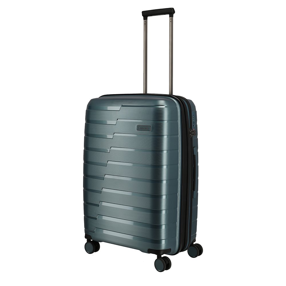 Travelite Air Base 4 Wiel Trolley M Expandable ice blue