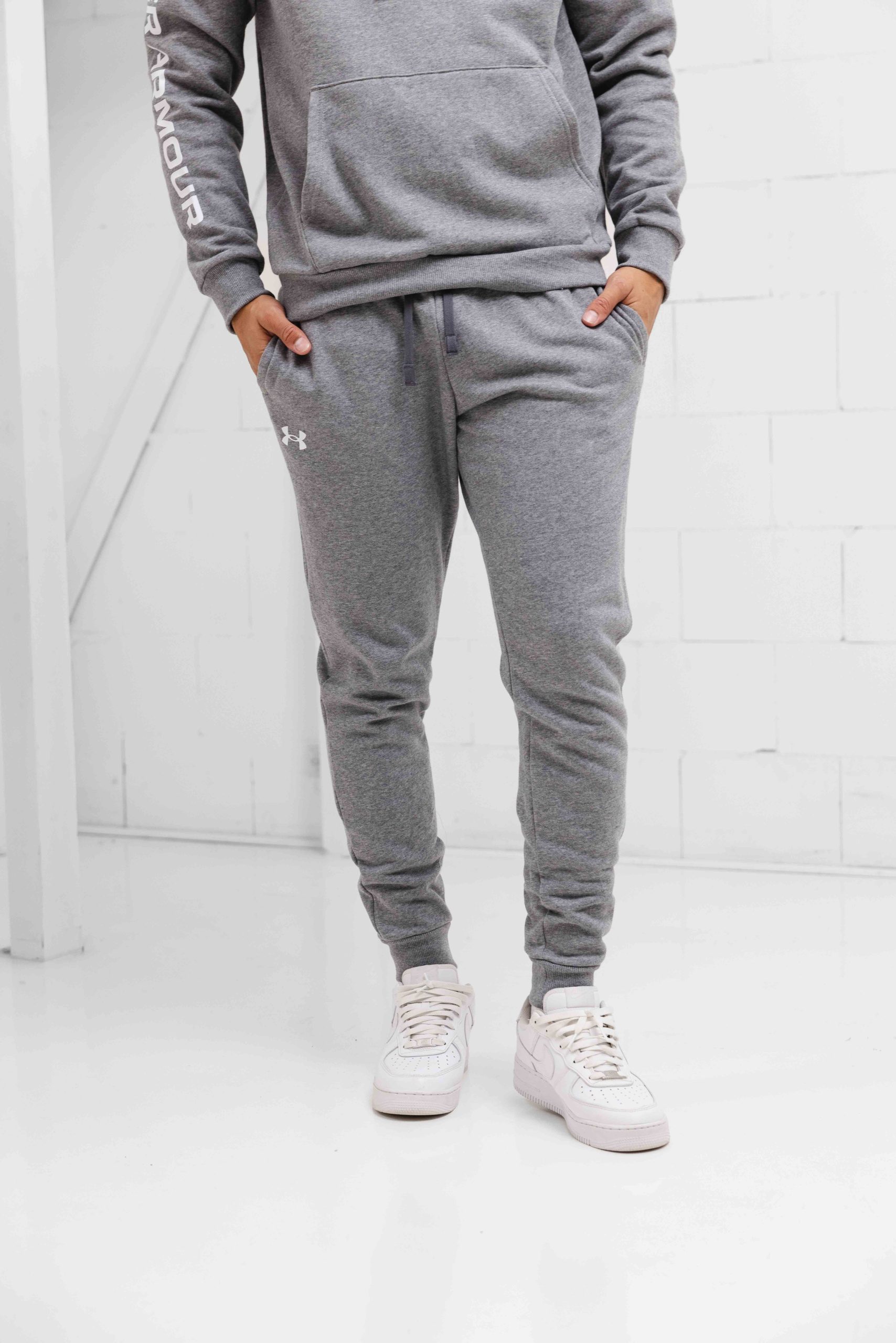 Under Armour Rival Fleece Trainingspak Heren Grijs