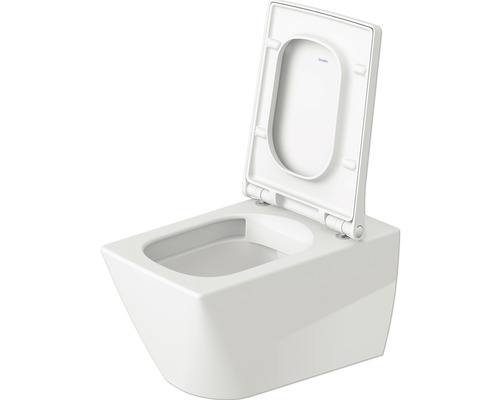 DURAVIT wandcloset Viu, diepe spoeling, open rand, glanzend wit met coating, zonder toiletzitting 25110900001
