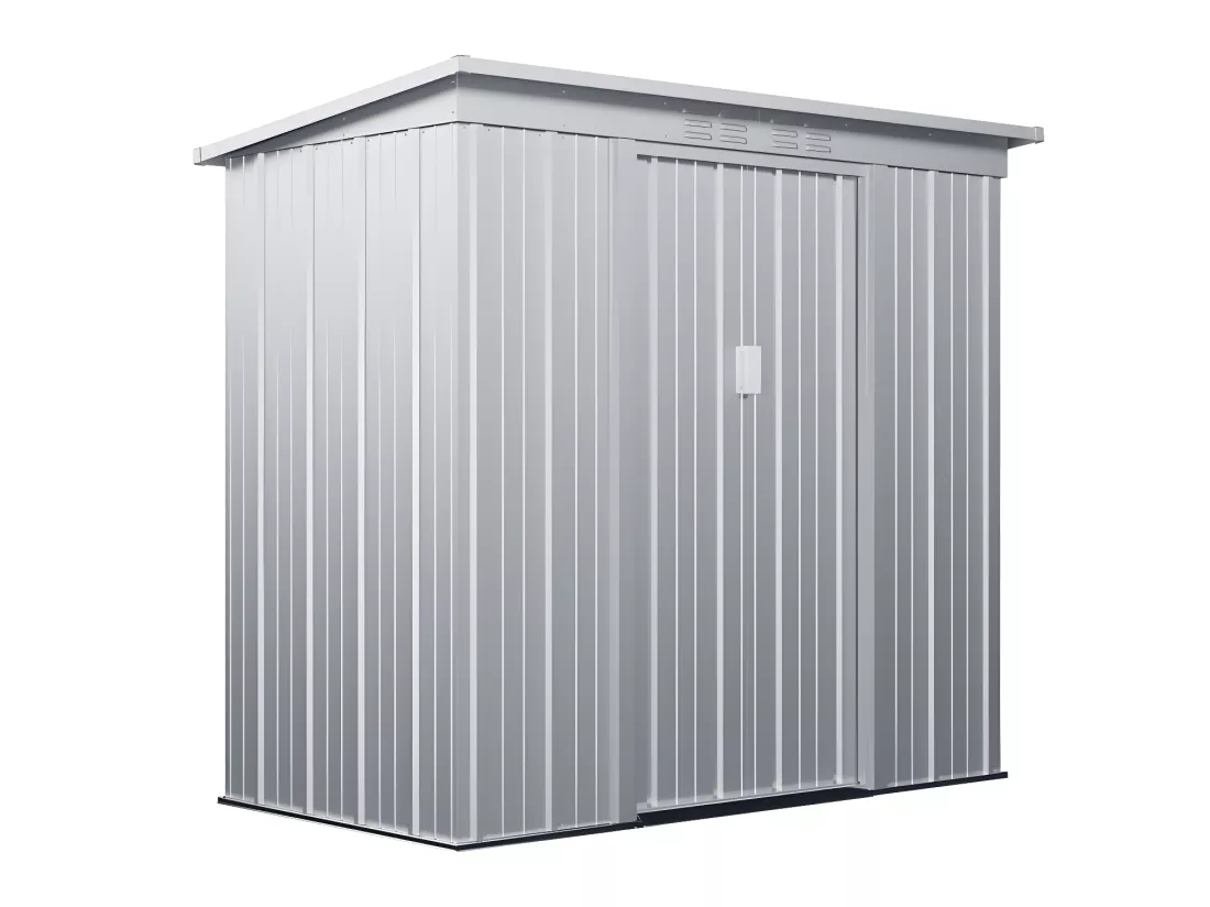 Abri de jardin métal en acier galvanisé gris 2,32 m² ACAMAR