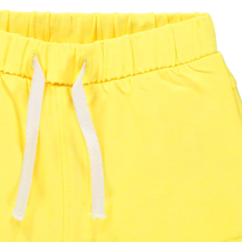 Short en molleton uni - Jaune