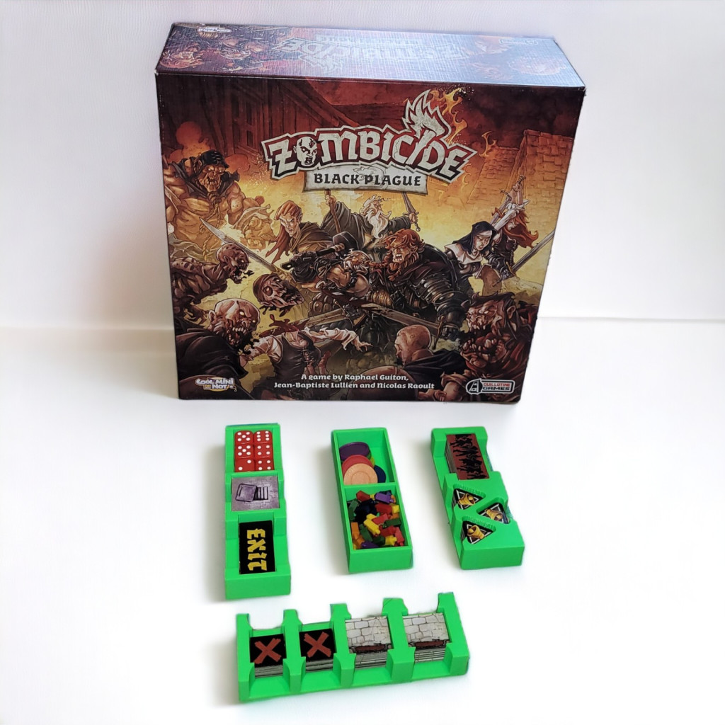 Zombicide - Black Plague : Rangement insert vert compatible