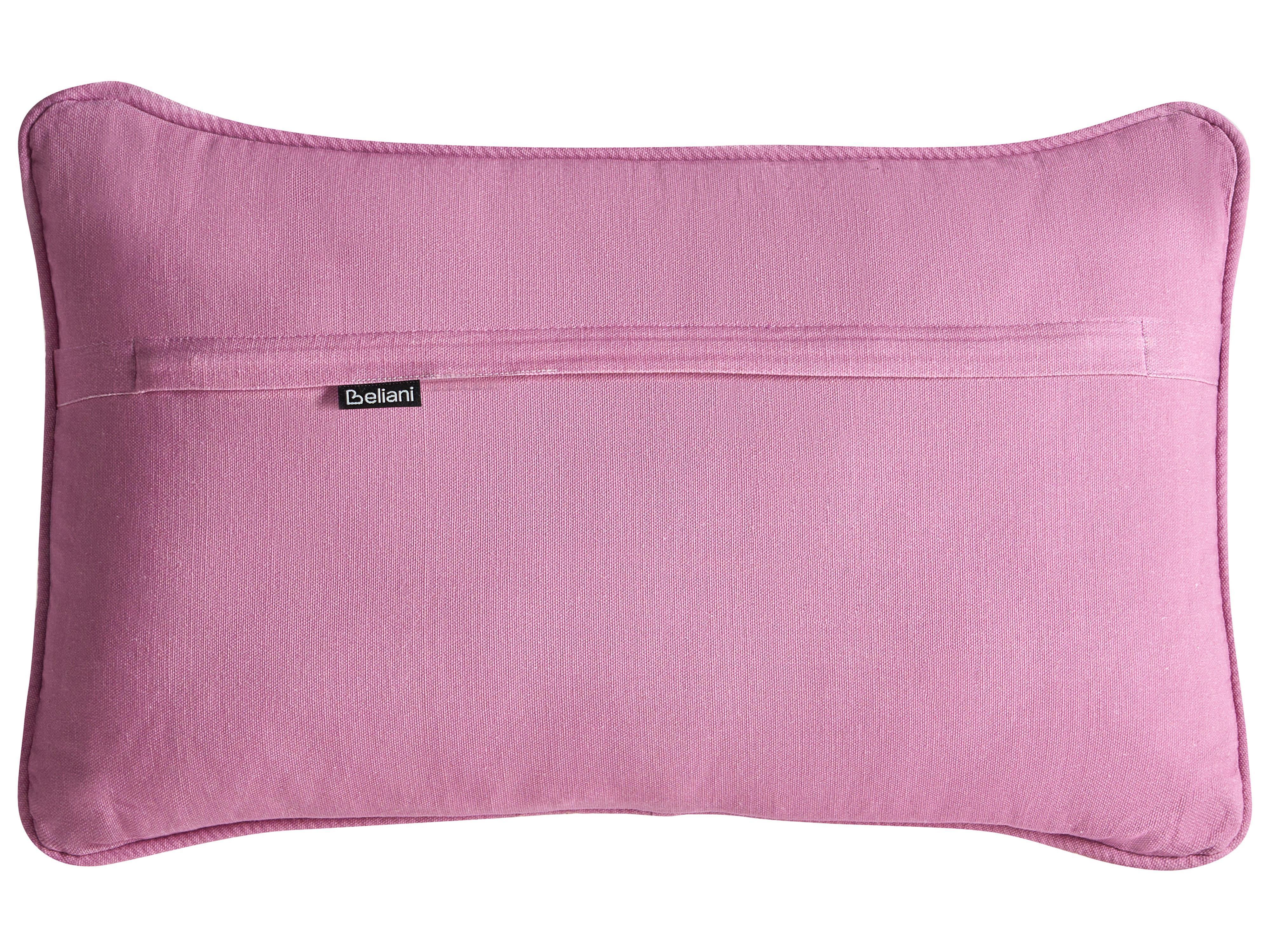 Set van 2 sierkussens MADHUCA Katoen 30 x 50 cm Wit bloempatroon
