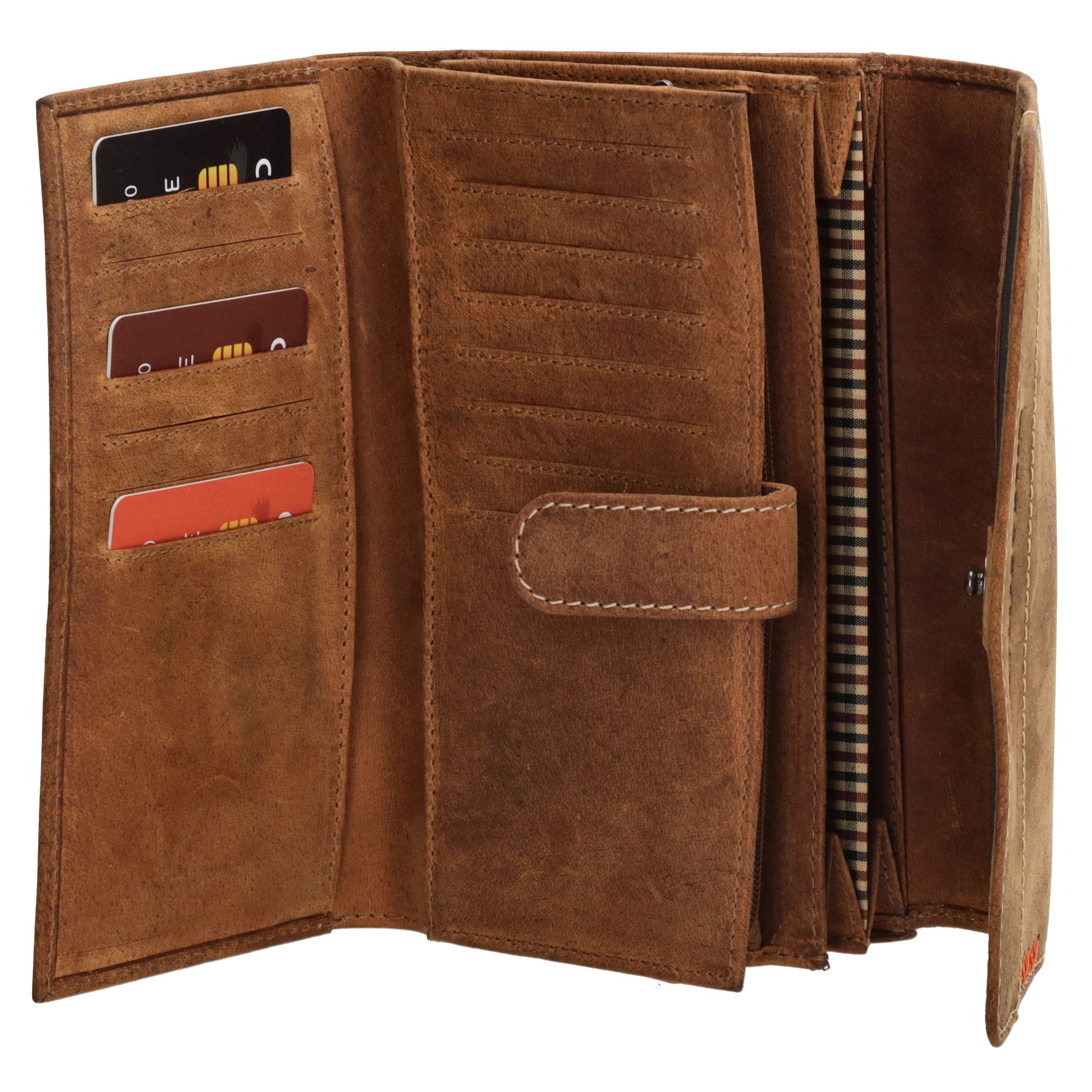 Hide & Stitches Idaho Portemonnee Bruin