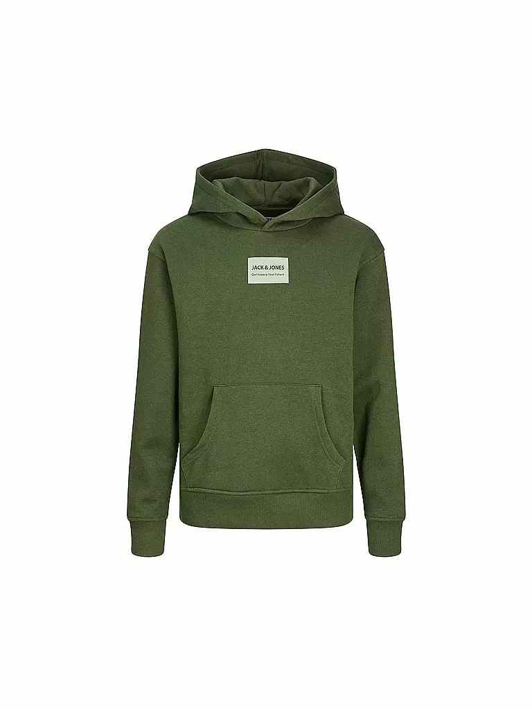 JACK & JONES Jungen Kapuzensweater - Hoodie JJHAKKAI olive