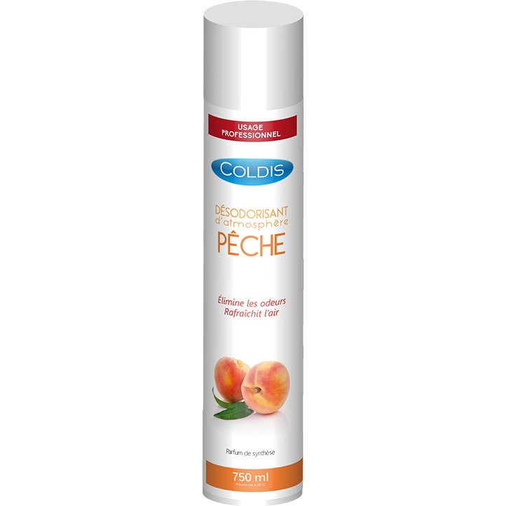 Désodorisant coldis usage professionnel parfum pêche aérosol 750ml