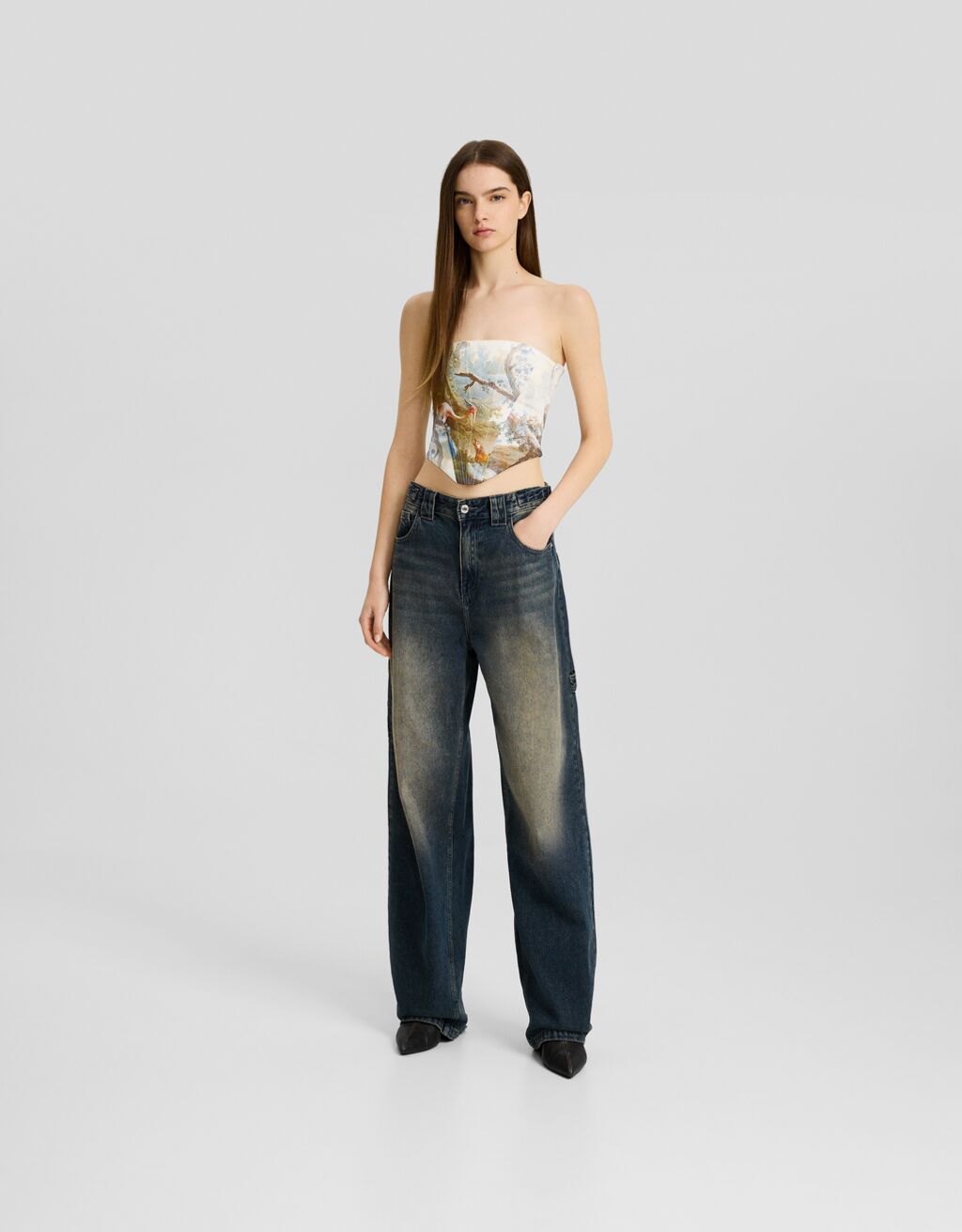 Top corset estampado