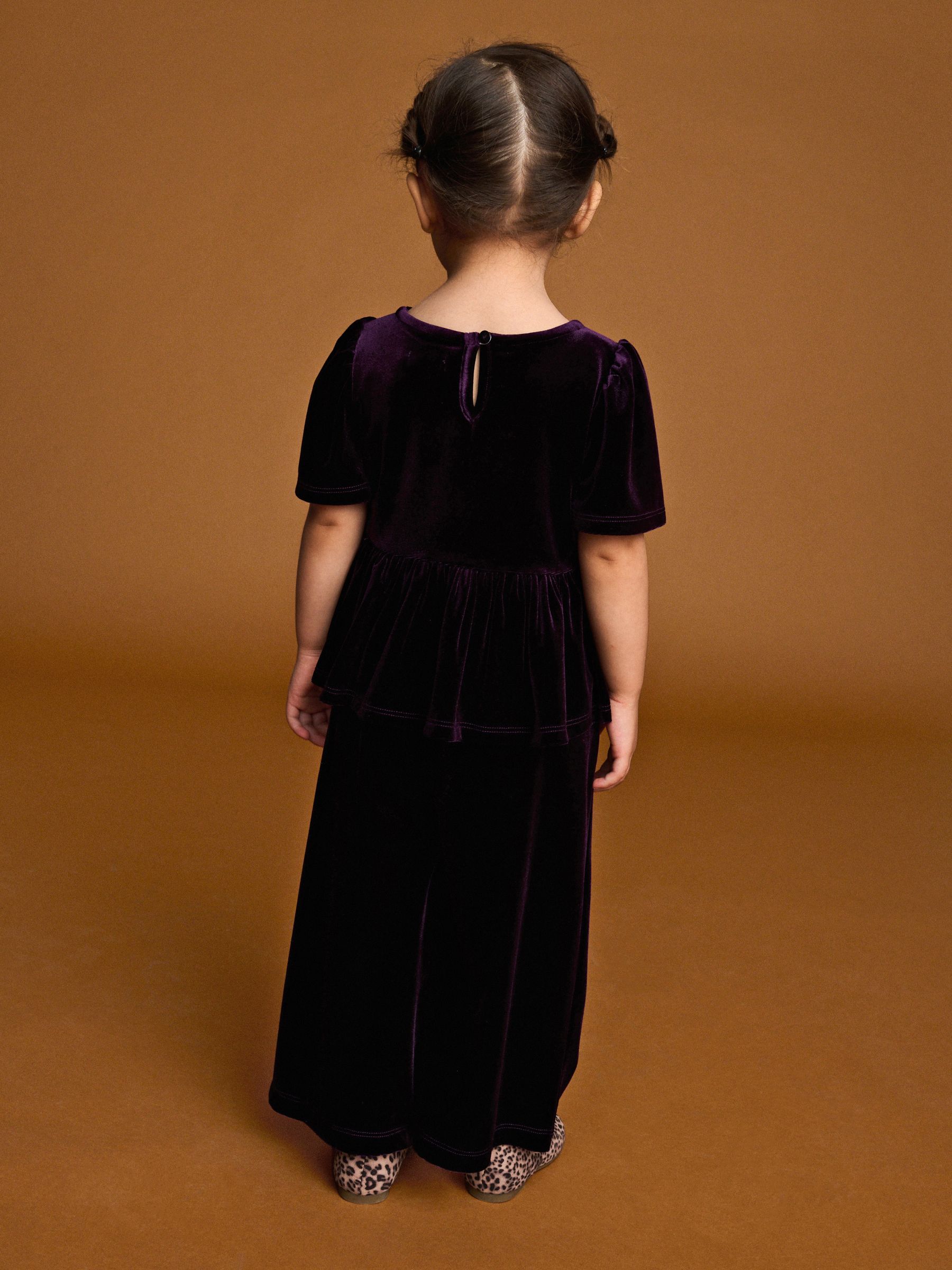 Paars - Velvet Co-ord Set (3mths-8yrs)