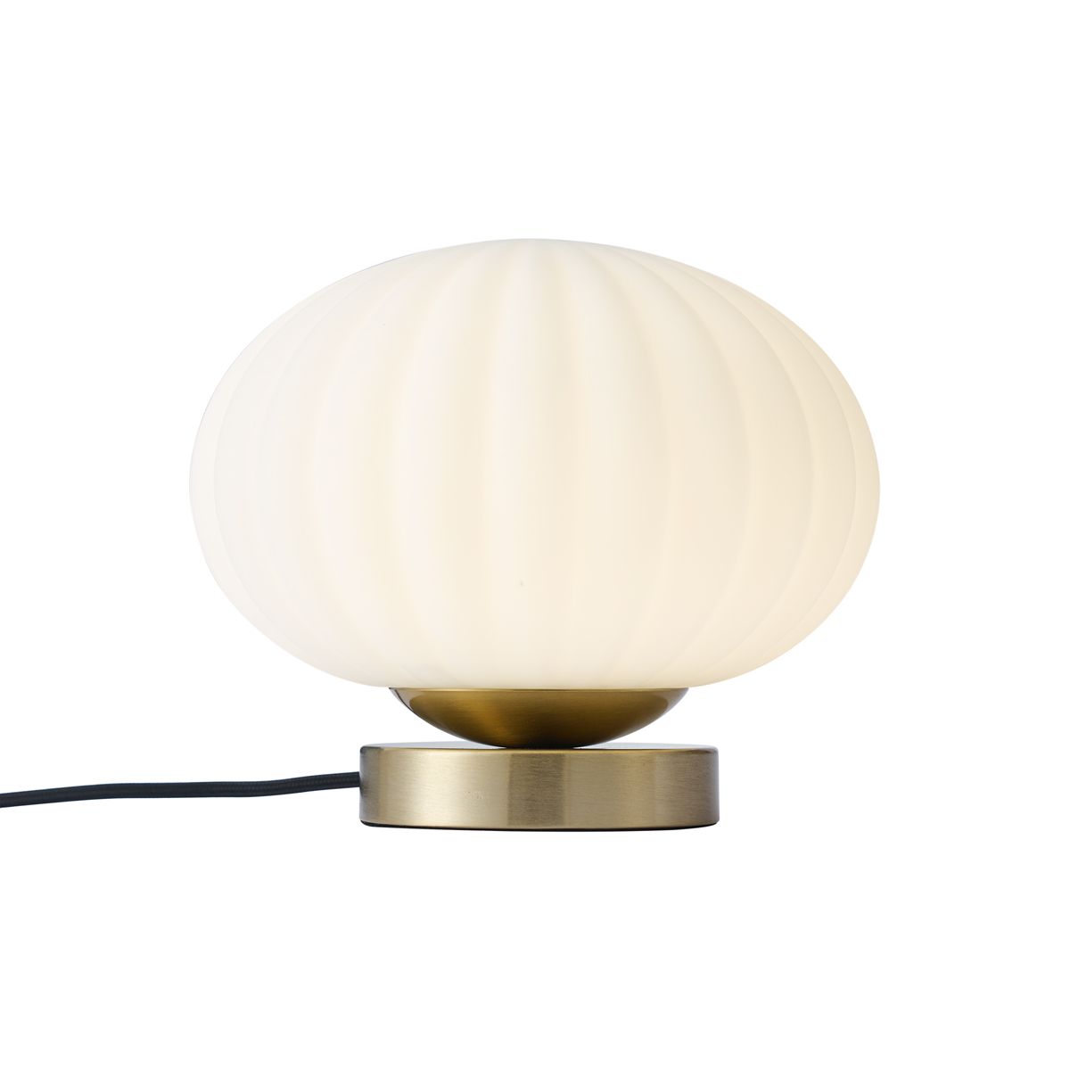 Design tafellamp messing met opaal glas - Mochi