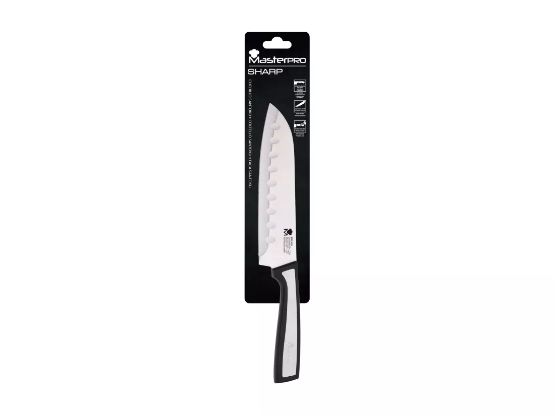 Couteau Santoku SHARP 17,5cm en acier inoxydable MasterPRO