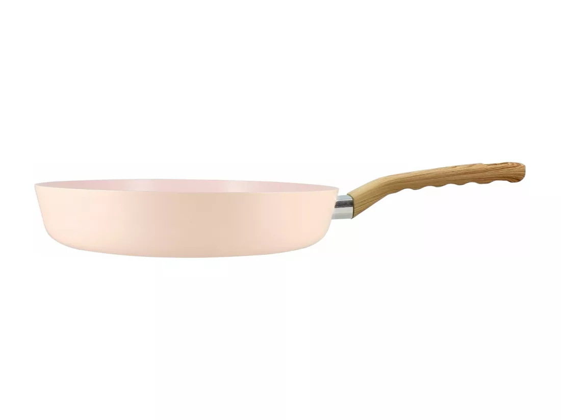 Menastyl - Poele Rose 28cm En Aluminium Recycle Induction