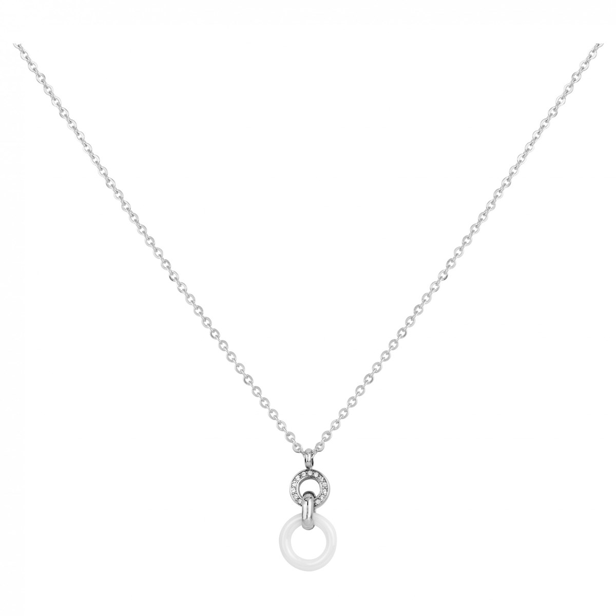 Collier en Acier avec cristal