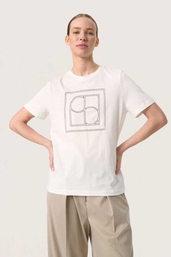 Soaked in Luxury SLFilippa Tee Broken white