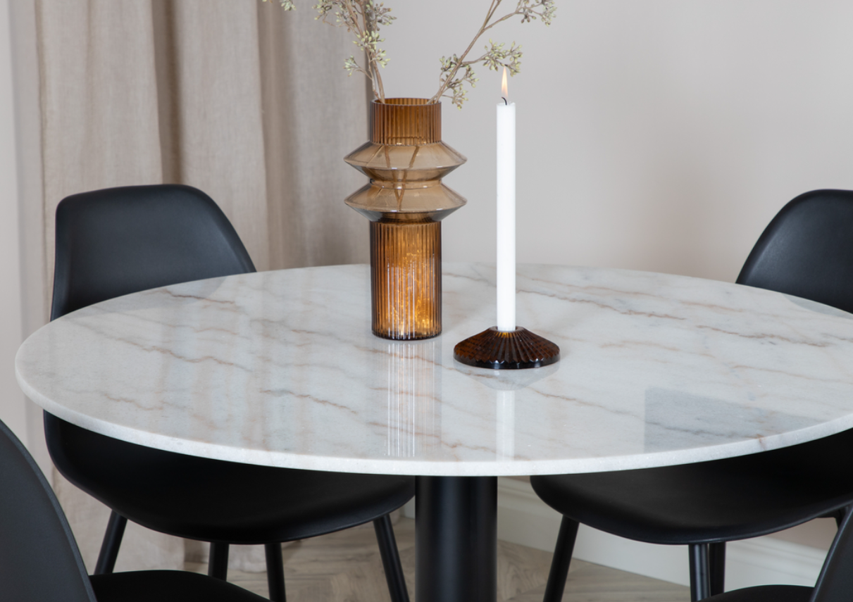 Eettafel Estelle Zwart/Grijs