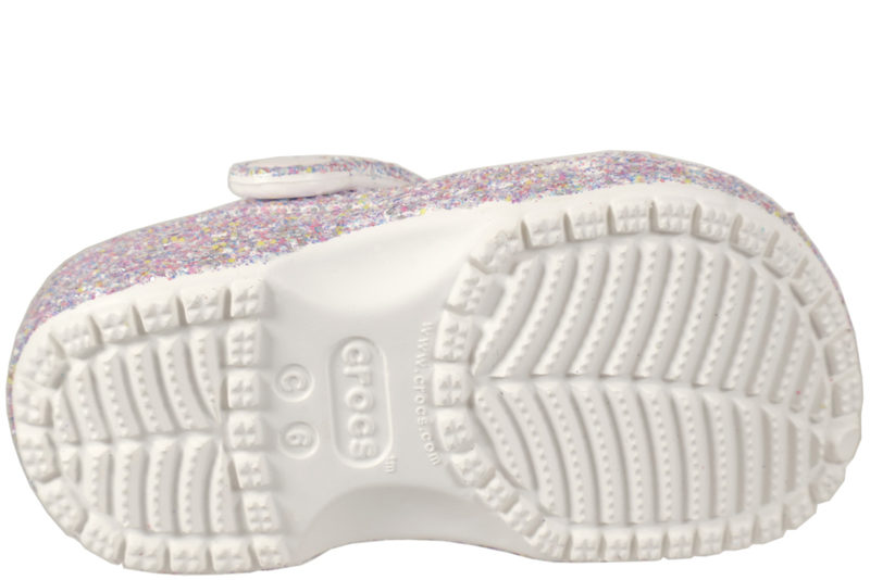 CROCS CLASSIC CLOGS I GUMMI MED GLITTER