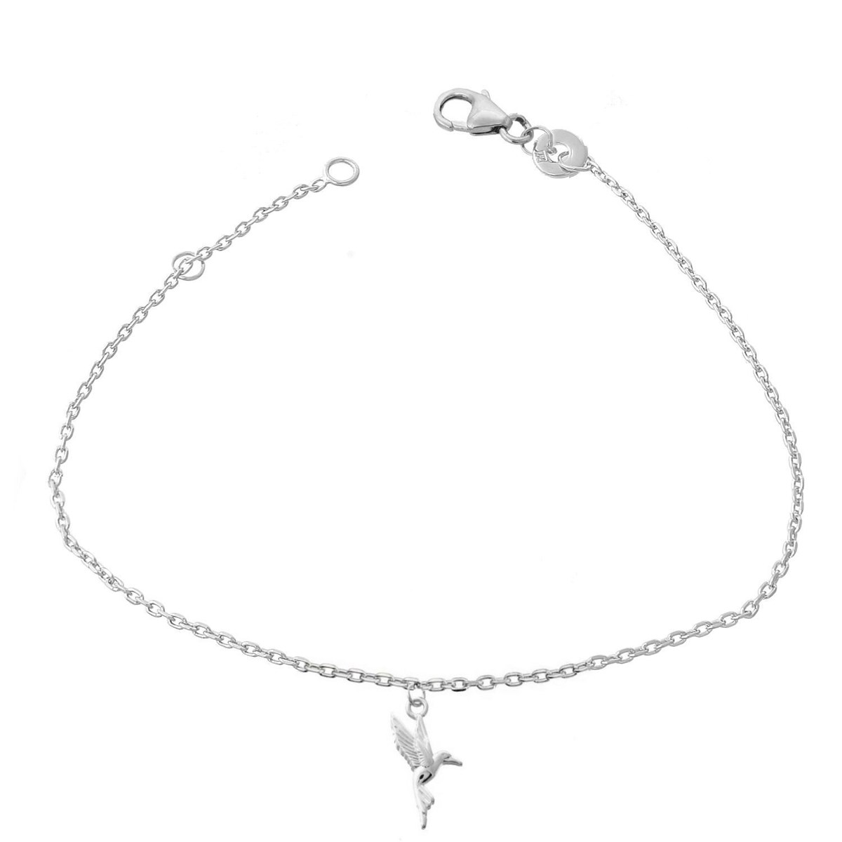 Bracelet oiseau colibri Argent 925 Rhodié