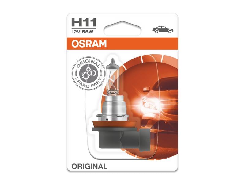 OSRAM Glühlampe H11 12V 55W PGJ19-2 PKW Halogen-Scheinwerferlampe