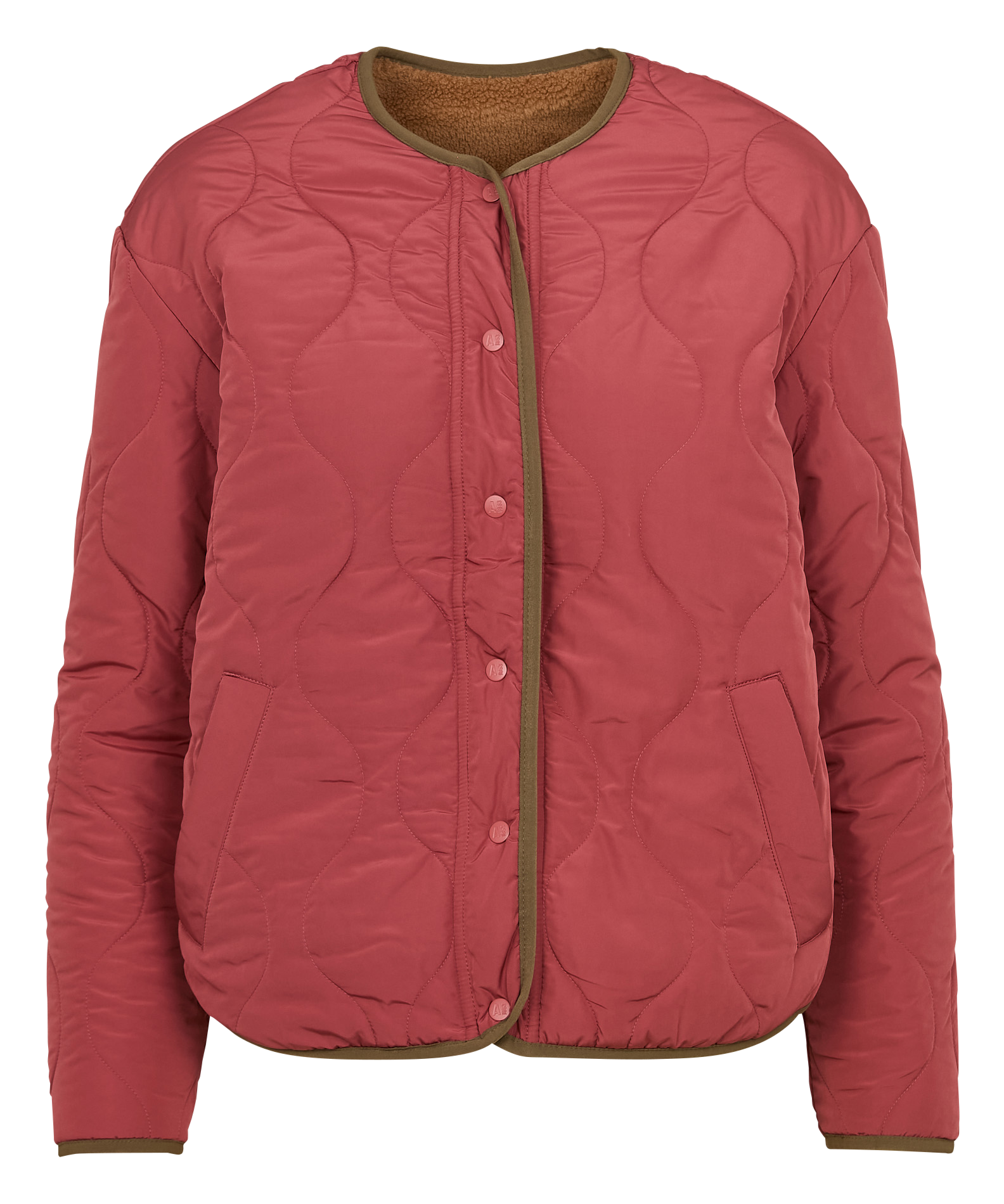 Veste sherpa réversible| Rose