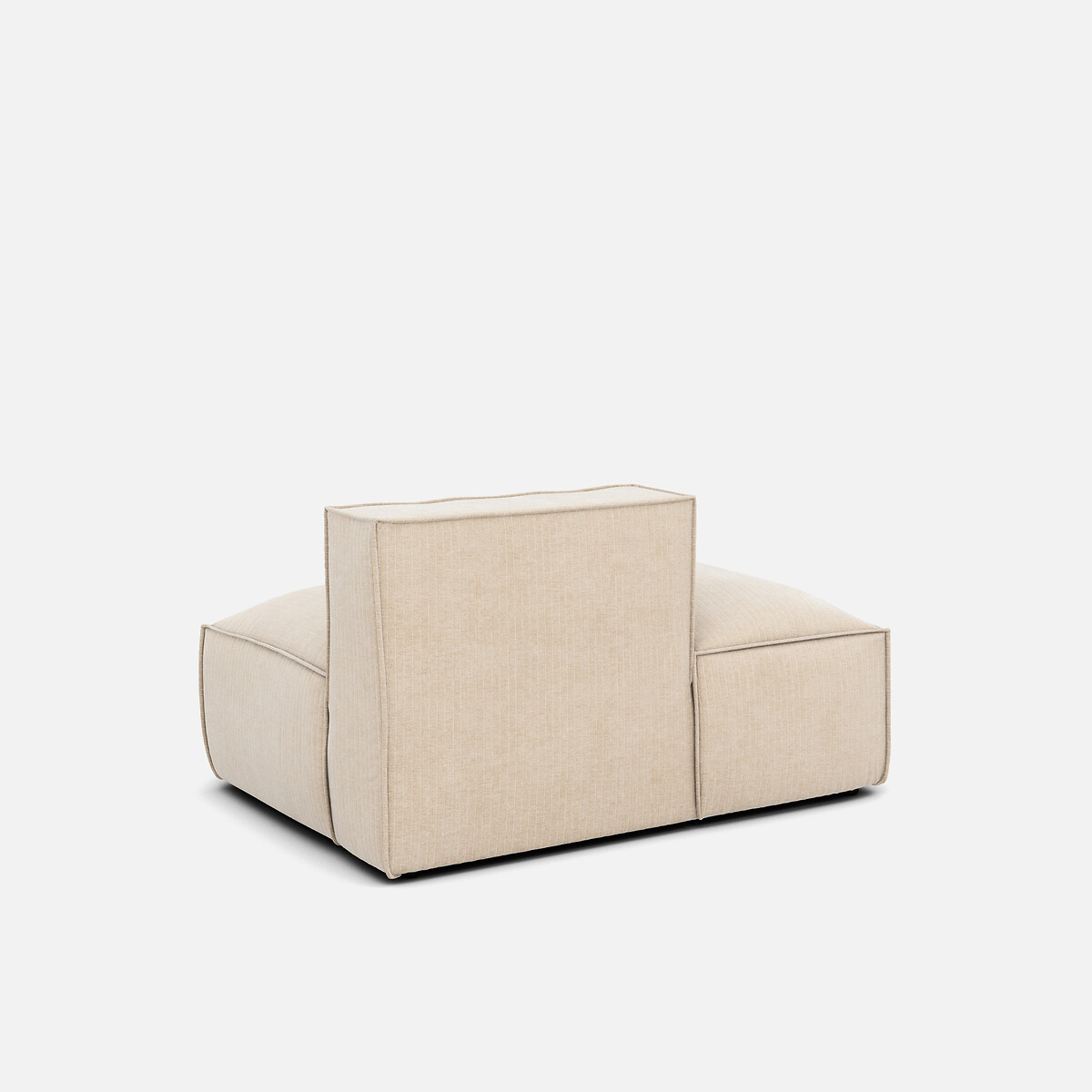 LA REDOUTE INTERIEURS<br>Sofá lounge, esquerda, veludo vintage, Seven