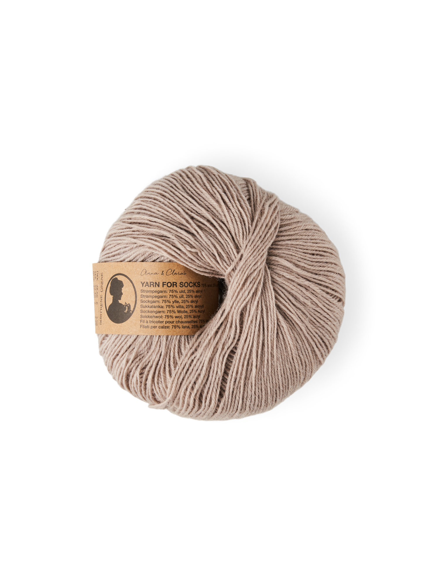 Garn | Uld/akryl. 50 g = 200 m. | Warm Grey
