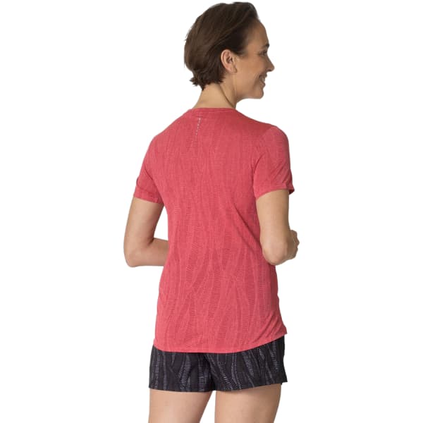T-shirt running ODLO MC ZEROWEIGHT ENGINEERED CHILL-TEC S/S CREW NECK W AMERICAN BEAUTY MELANGE