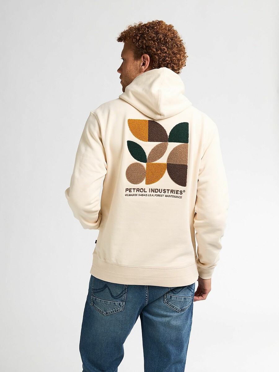 PETROL INDUSTRIES<br>Moletom com capuz, logotipo no borst