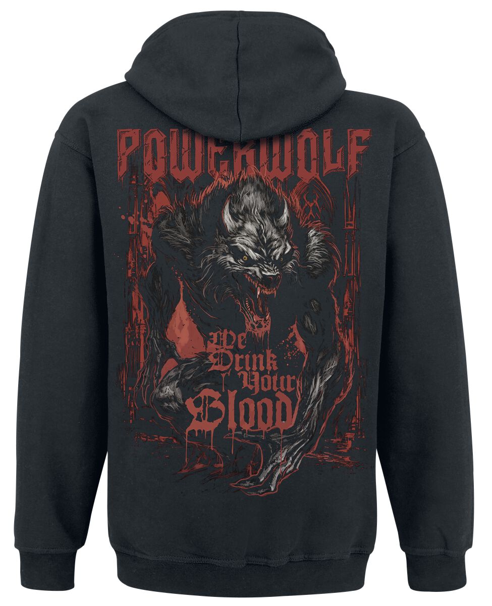We Drink Your Blood | Powerwolf Sweat-shirt zippé à capuche