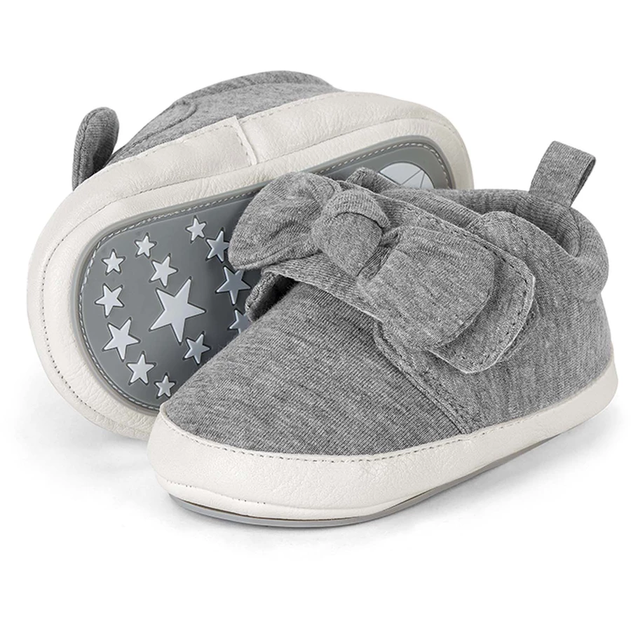 Sterntaler Baby-Schuh silber melange