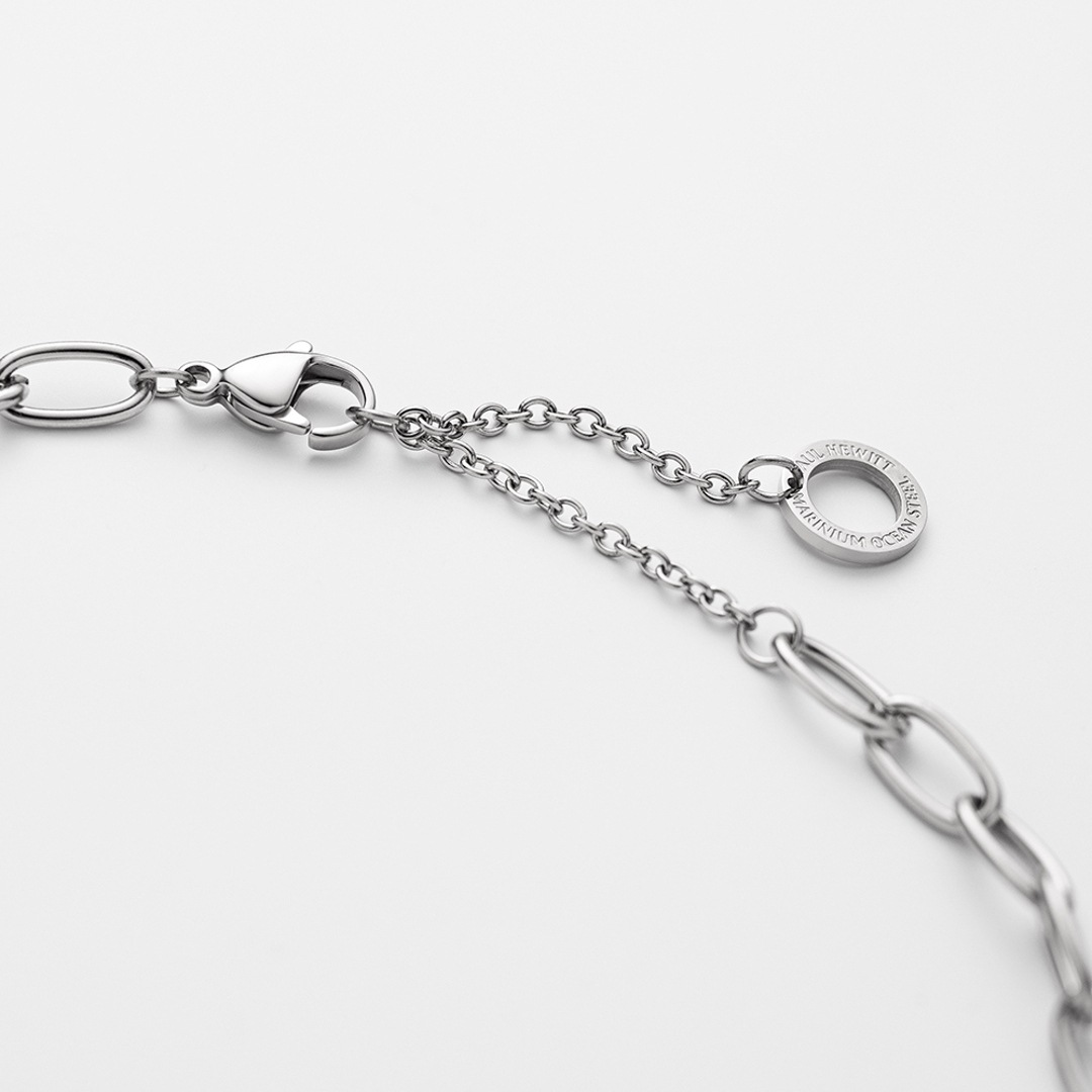Paul Hewitt Charm-Halskette Anchor Link Marinium Ocean Steel Silbrig